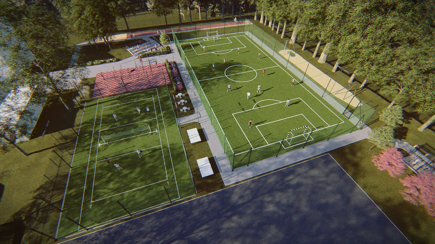 Realizacja PROINBUD — kompleks boisk